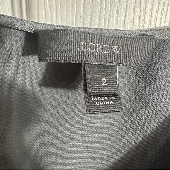 J. Crew sz. 2 gray cami, lingerie straps, unlined, loose, flowy, feminine - Picture 6 of 9